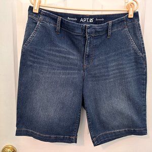 APT 9 Bermuda Denim Shorts